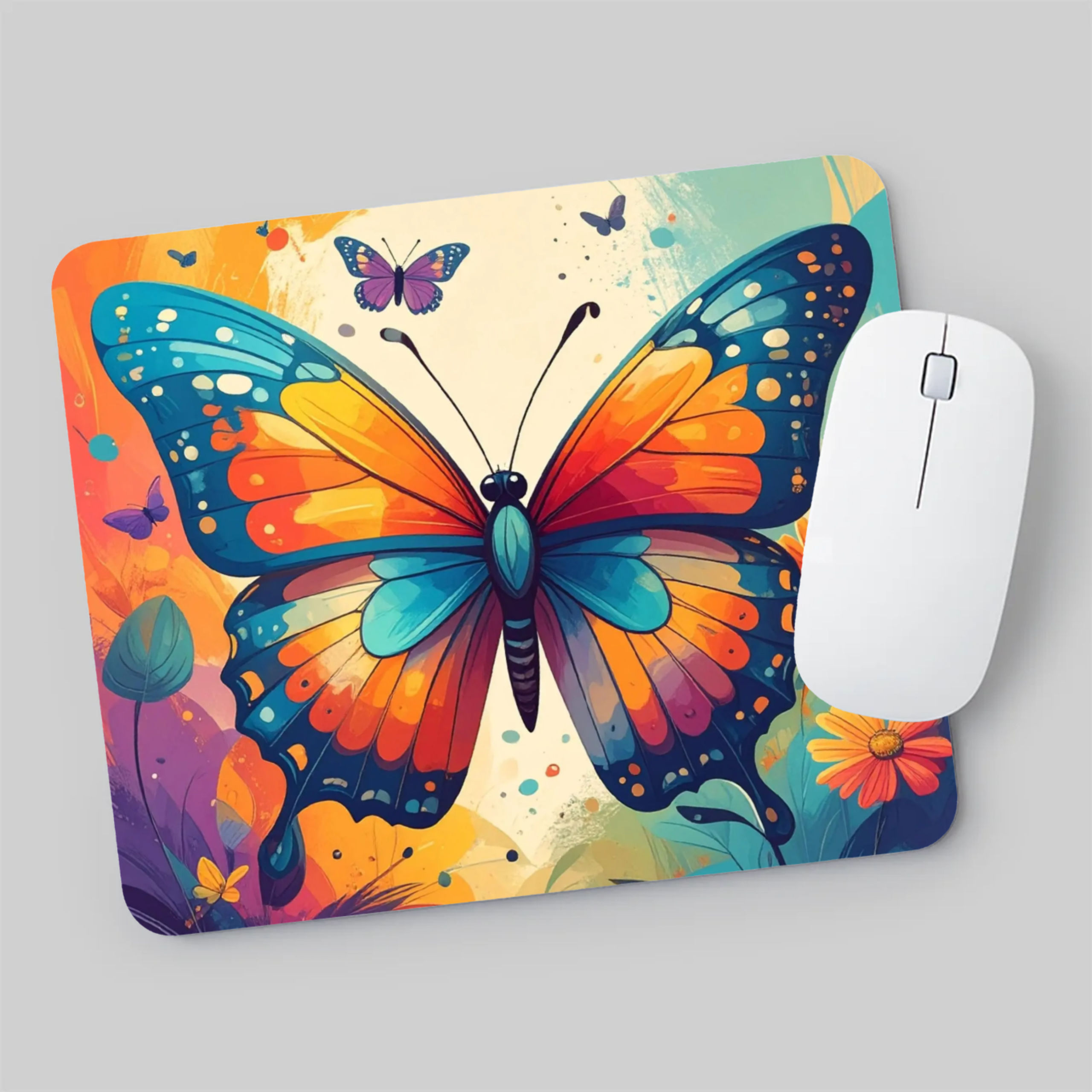 butterfly mouse mat